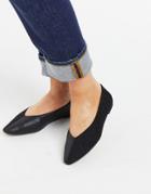 Asos Design Lacuna Ballet Flats In Black