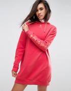 Asos Gothic Arm Print Sweat Dress - Red