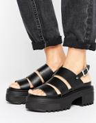 Asos Tara Chunky Strappy Sandals - Black