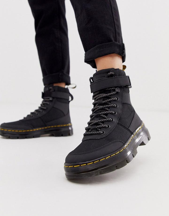 Dr Martens Combs Tech Utility Ankle Boots In Black