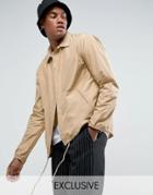 Herschel Voyage Packable Coach Jacket In Beige Uk Exclusive - Beige