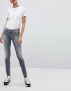 Tommy Jeans Mid Rise Nora Skinny Jeans - Gray