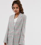 Collusion Tall Check Print Blazer - Multi