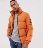 Good For Nothing Puffer Jacket In Orange Exclusive To Asos