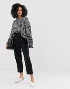 Slected Femme Pleat Detail Pants-black