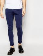 Hoxton Denim Navy Garment Dye Spray On Jean - Navy