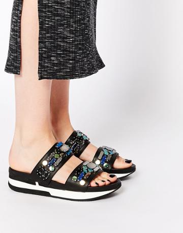 Bronx Chunky Slide Sandals