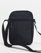Asos Design Cross Body Flight Bag In Black With Contrast Puller