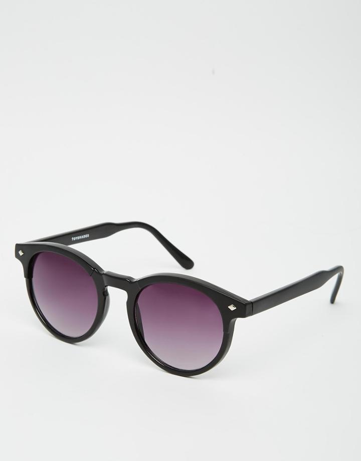 Toyshades Rasper Round Sunglasses - Black
