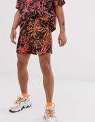 Due Diligence Two-piece Shorts In Palm Print - Multi