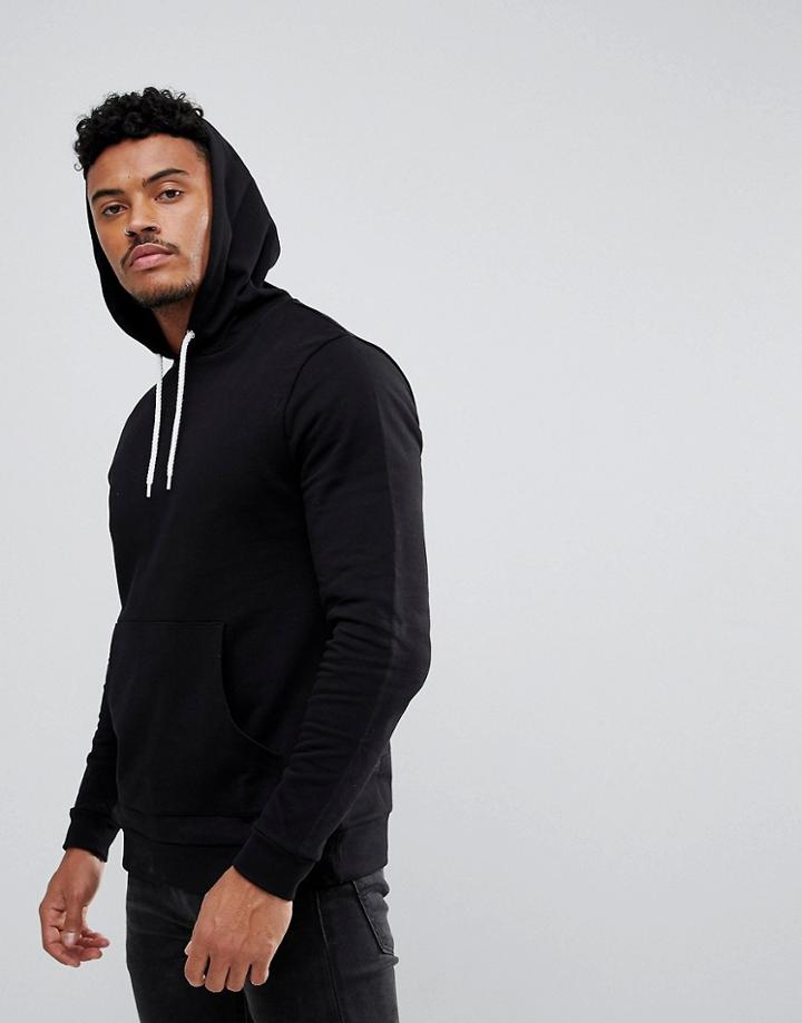 Asos Design Hoodie In Black - Black