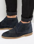 Selected Homme Royce Suede Warm Boots - Navy