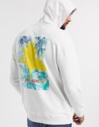 Only & Sons Boxy Fit Hooded Back Graphic Sweat In White