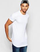 Jack & Jones Core Longline T-shirt - White