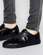 Religion Leather Sneakers - Black