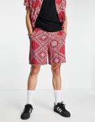 Sixth June Tropical Shorts In Red - Part Of A Set