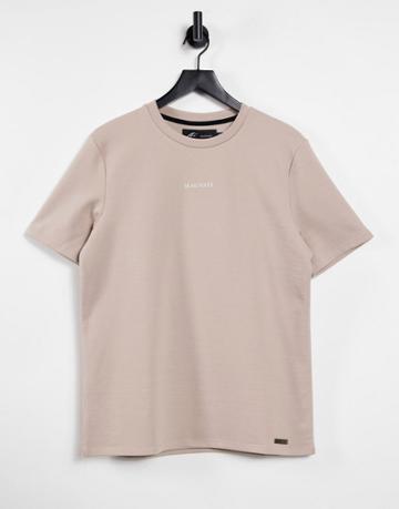 Mauvais Logo T-shirt In Beige-neutral