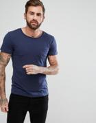 Lee Jeans Pocket T-shirt With Lower Front Lee Tab - Navy