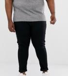 Jacamo Tapered Jeans In Black - Black