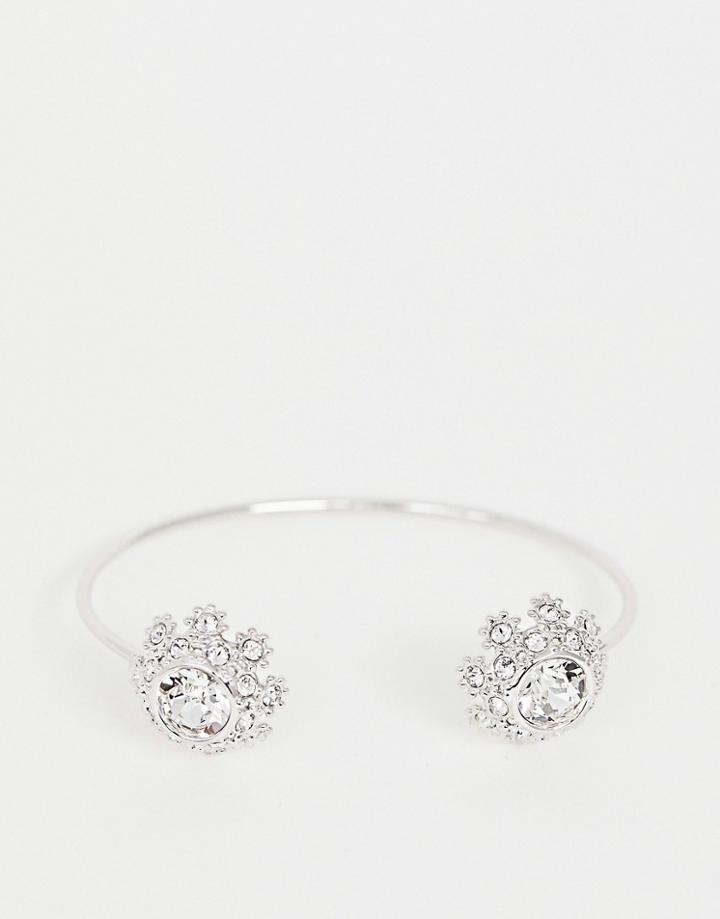 Ted Baker Crystal Daisy Cuff Bracelet - Silver