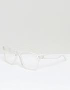 7x Clear Frame Glasses - Clear
