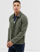 Only & Sons Two Pocket Coach Jacket In Green