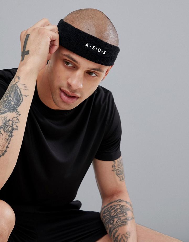Asos 4505 Knitted Headband In Black - Black