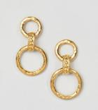 Ottoman Hands Chunky Gold Plated Interlinked Hoop Earrings - Gold