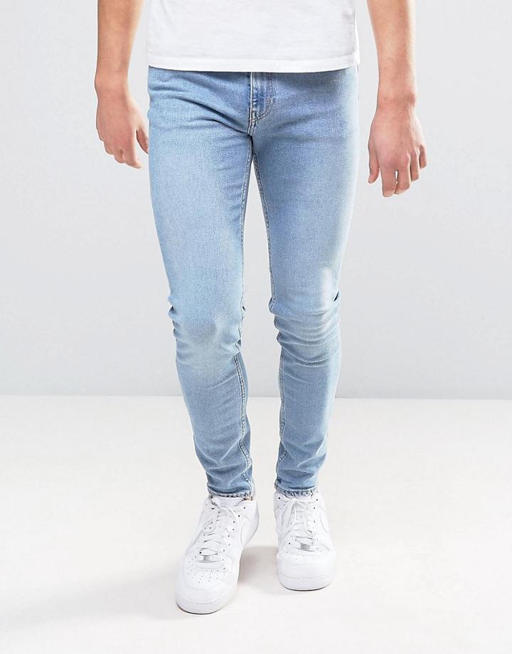 Weekday Form Super Skinny Jean Reused Blue Wash - Blue