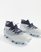 Puma Soccer Future 2.2 Netfit Firm Ground Boots In Silver - Silver