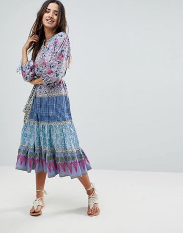 Island Stories Maxi Printed Beach Dress - Multi