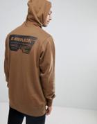 Armada Driftwood Back Logo Hoodie In Green - Green