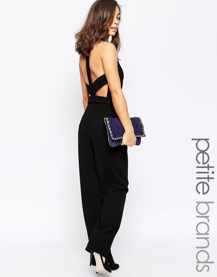 Vero Moda Petite Flared D Ring Jumpsuit - Black