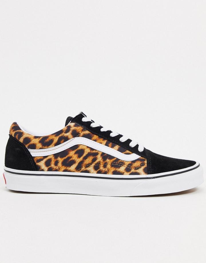 Vans Old Skool Sneakers In Leopard Print-multi