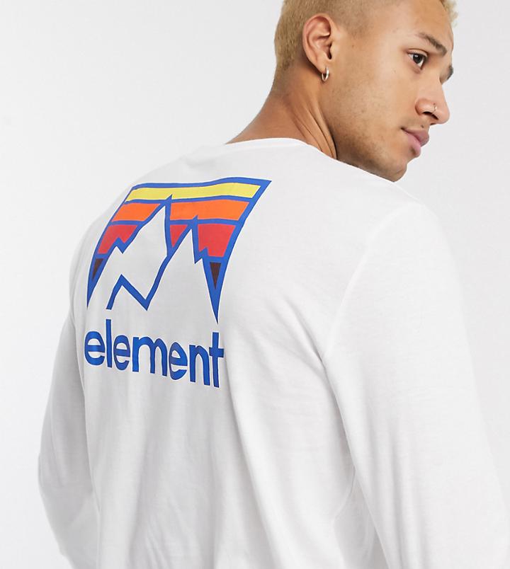 Element Joint Long Sleeve Top In White Exclusive At Asos