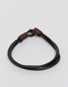 Jack & Jones Leather Bracelet - Brown