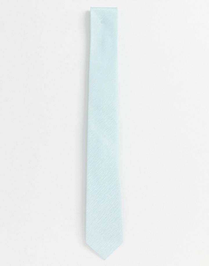 French Connection Plain Tie-green