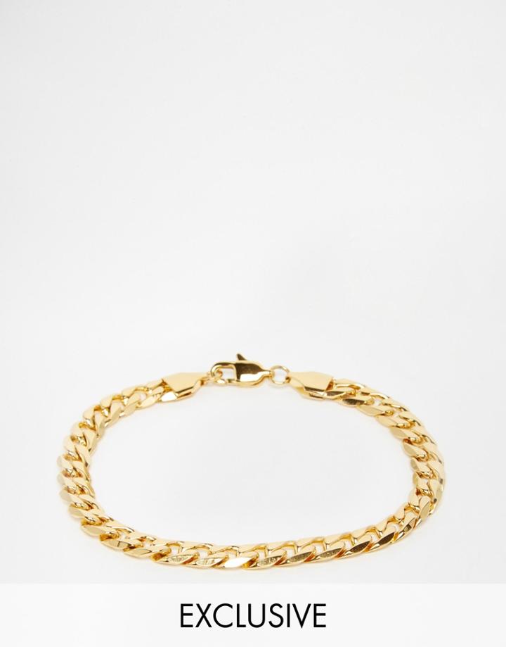 Reclaimed Vintage Curb Link Bracelet - Gold
