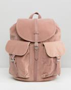 Herschel Dawson Pink Velvet Backpack - Pink