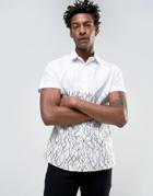 Noose & Monkey Skinny Cut And Sew Smart Shirt - White