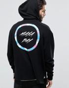 Asos Oversized Hoodie With Back Print - Black