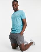 Asos 4505 Icon Training T-shirt With Quick Dry In Turquoise-blues