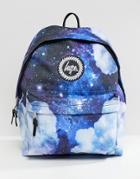 Hype Backpack In Space Cloud Print - Blue