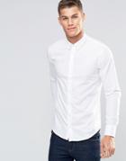 Boss Orange Edipoe Oxford Shirt Slim Fit Buttondown - White