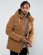 Carhartt Wip Alpine Jacket With Removable Hood - Tan