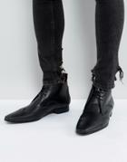 Jeffery West Escobar Brogue Boots In Black - Black