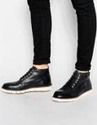 Jack & Jones Kingston Leather Boots - Black