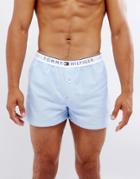 Tommy Hilfiger Oxford Woven Boxers Blue - Blue