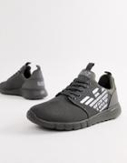 Ea7 Simple Racer Cordura Logo Sneakers In Gray - Gray