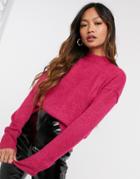 Vero Moda Sweater With High Neck In Pink